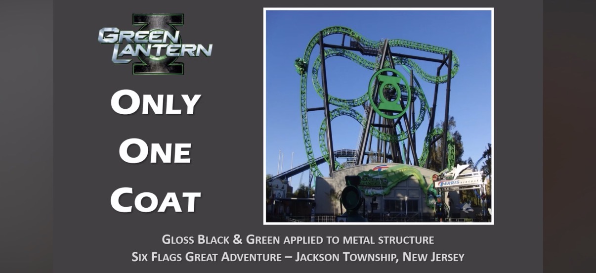 Six Flags Great Adventure Green Lantern Roller Coaster